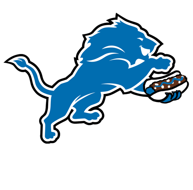 Detroit Lions Coney Dogs Logo fabric transfer